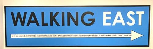 Walking East. A 27 day walkiing journey from Finisterre eastwards on the Camino de Santiago to the mouth of the río Bidasoa at Hendaye Spain France 7 June - 3 July 2021
