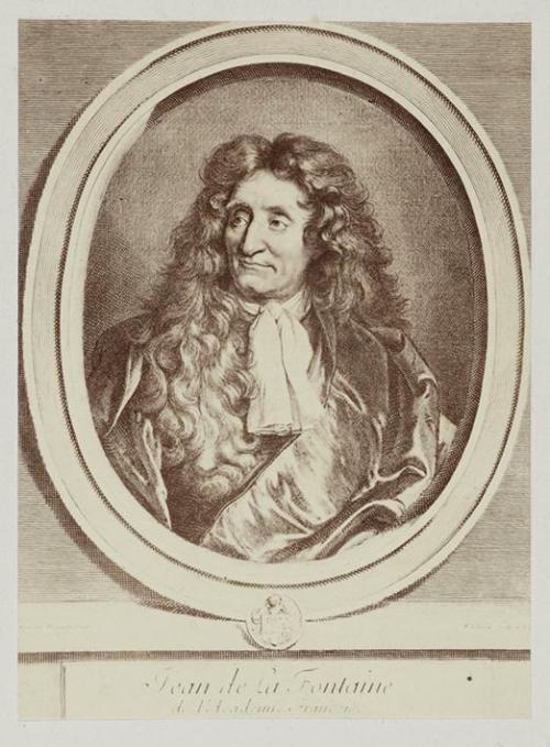 Jean de La Fontaine, reproduction de une gravure