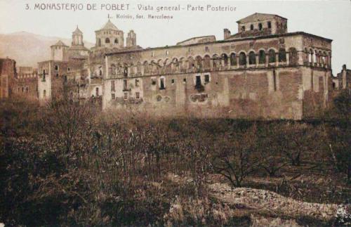 Monasterio de Poblet. Vista general. Parte posterior