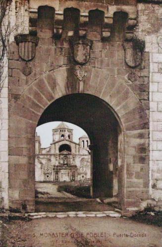 Monasterio de Poblet. Puerta Dorada