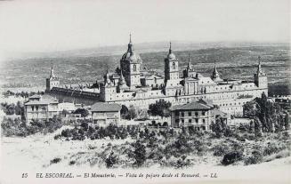 El Escorial. El Monasterio. Vista de pájaro desde el Romarel