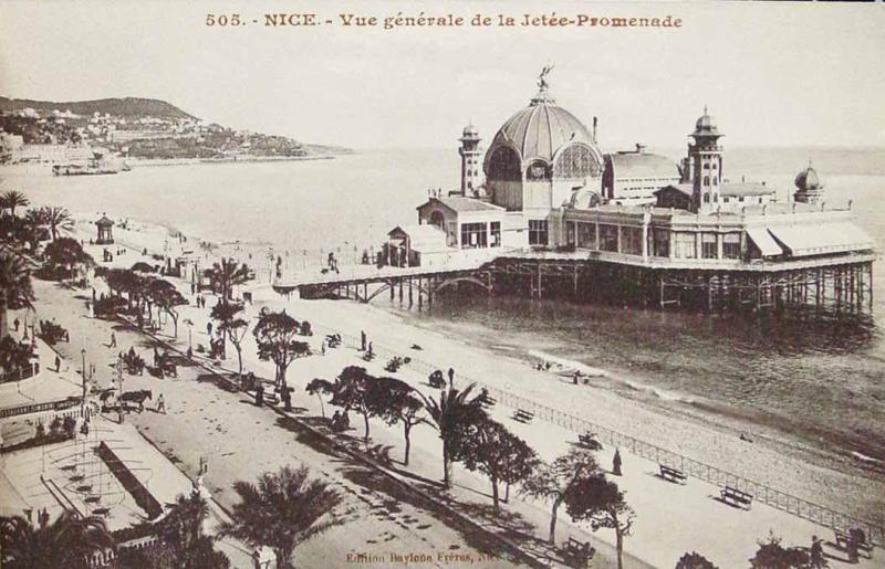 Nice. Vue générale de la Jetée. Promenade