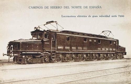 Caminos de Hierro del Norte de España. Locomotora eléctrica de gran velocidad serie 7200