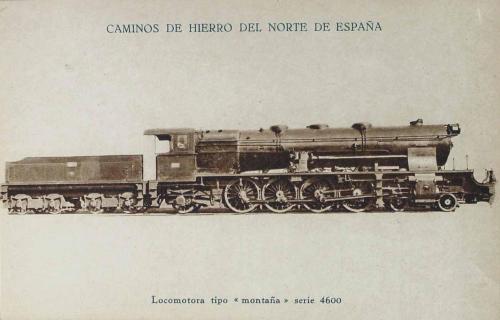 Caminos de Hierro del Norte de España. Locomotora tipo “Montaña” serie 4600