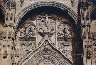 Salamanca. Catedral Nueva. Detalle de la Puerta del Nacimiento