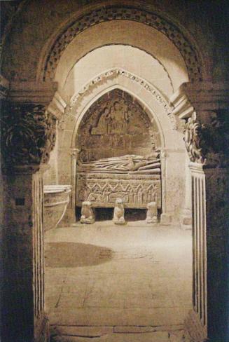 Salamanca. Catedral Vieja. Sepulcro de Obispo. Bautisterio (Siglo XIII)