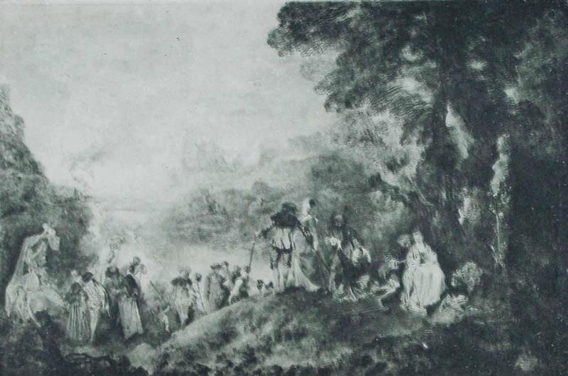 Embarquement pour Cythère. Watteau (Louvre)