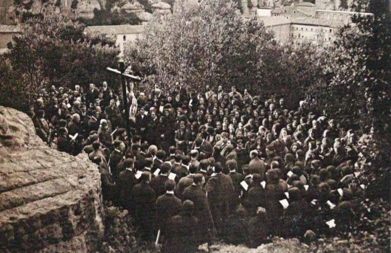 Montserrat. Via Crucis. Estación XII