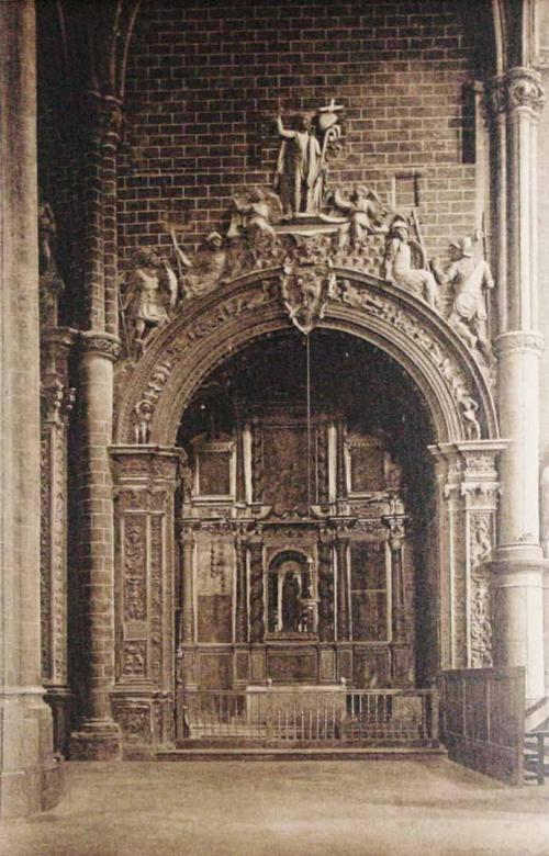 Zaragoza. La Seo. Altar de Nuestra Señora la Blanca (Siglo XVI)