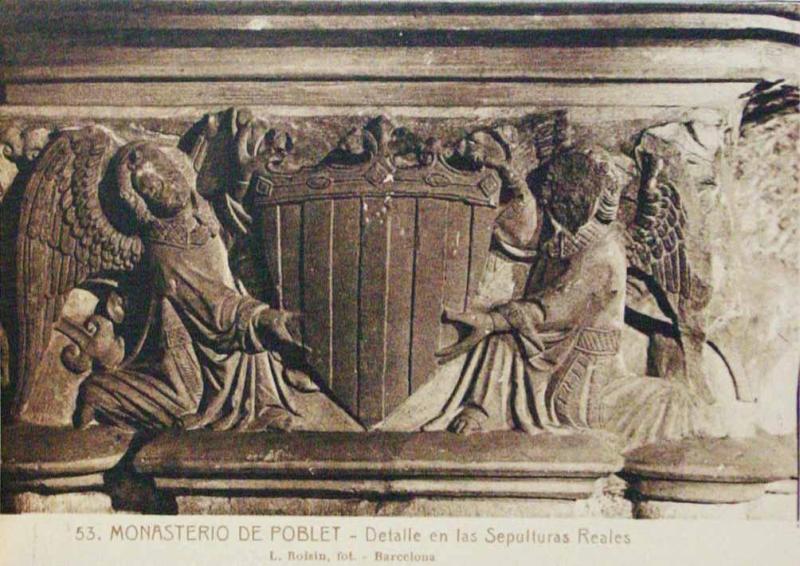 Monasterio de Poblet. Detalle de las Sepulturas Reales