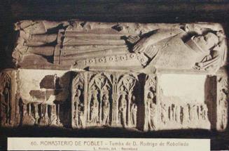 Monasterio de Poblet. Tumba de Don Rodrigo de Robolledo