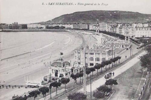 San Sebastián. Vista general de la playa