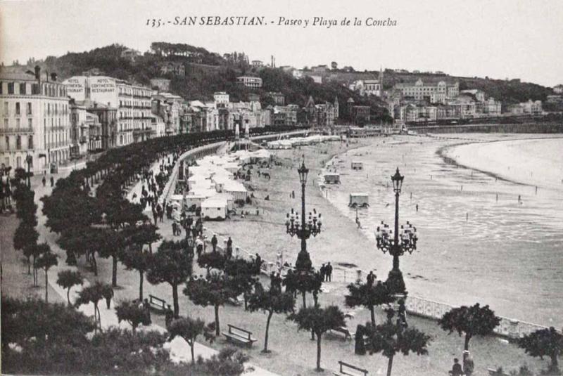 San Sebastián. Paseo y Playa de la Concha