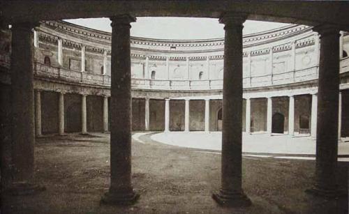 Granada. Alhambra. Palacio de Carlos V. Detalle