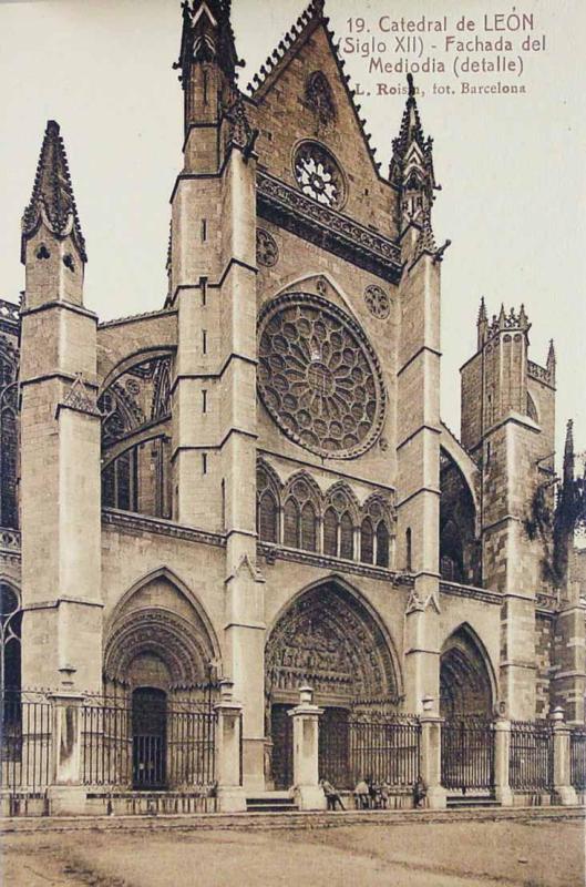 Catedral de León (Siglo XII). Fachada del Mediodía (detalle)