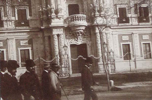 (Fachada del Palacio de San Telmo. Detalle)