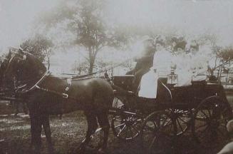 (Mujeres en un coche de caballos)