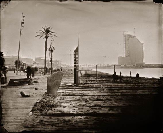 Barcelona Expedición Heliográfica. Vista Miramar. Barceloneta