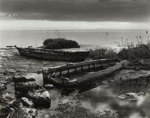 Barcas en la orilla. Delta del Ebro