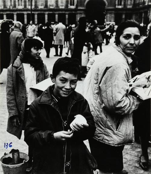 Vendedores navideños, Plaza Mayor, Madrid