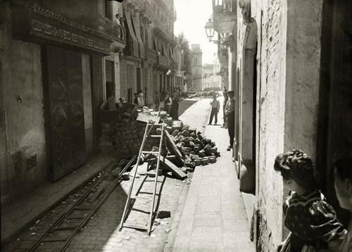 Semana Trágica. Barricada en la calle del Ángel