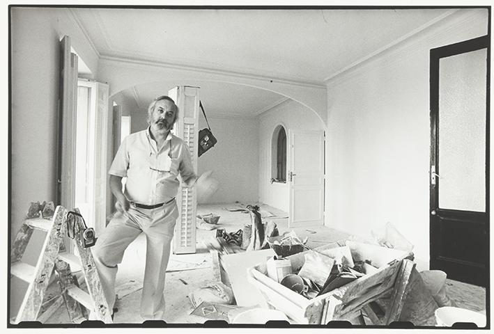 Durante las obras en mi estudio en la Plaza Santa Bárbara