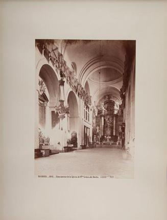 Madrid. Vista interior de la iglesia de Ntra. Señora de Atocha