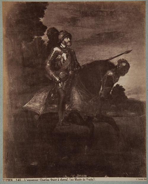 Titien. L' empereur Charles Quint à cheval (au Musée du Prado)