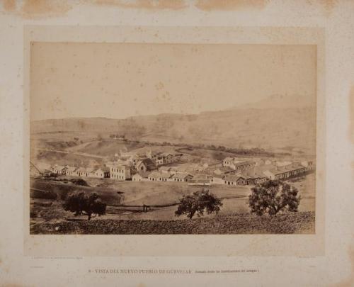 Vista del nuevo pueblo de Güevejar (tomada desde las inmediaciones del antiguo)