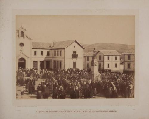 Función de inauguración en la capilla del nuevo pueblo de Alhama