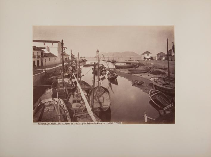 Algeciras. Cádiz. Vista de la bahía y del Peñón de Gibraltar