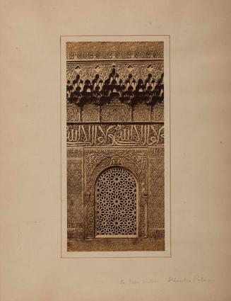 An upper window. Alhambra palace