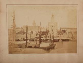 Sevilla. El Guadalquivir, la Torre del Oro y la Catedral