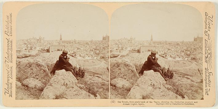 Old Toledo, from south bank of the Alcazar