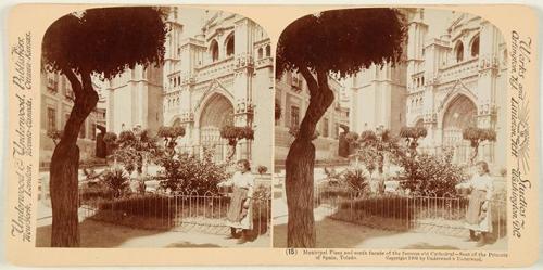 Municipal plaza and south facade of the famous old Cathedral