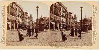 The center of Old Seville, Plaza Constitución and Cathedral Tower