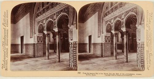 Vista del salón de Banquetes de los Moros y Salón de Embajadores, Alcázar. Sevilla