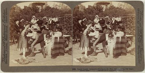 Diversiones típicas de los Españoles, Danza en los Jardines de Vino durante las Ferias, Sevilla