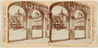 Looking across the Plaza Mayor to the Cathedral, Segovia