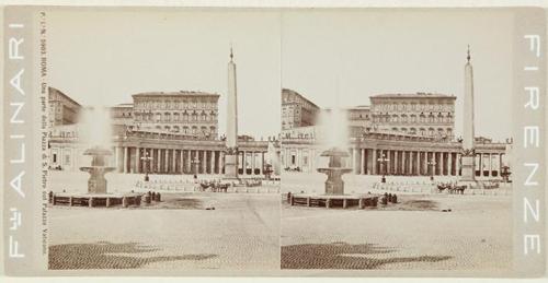 Roma. Una parte della Piazza di S. Pietro col Palazzo Vaticano