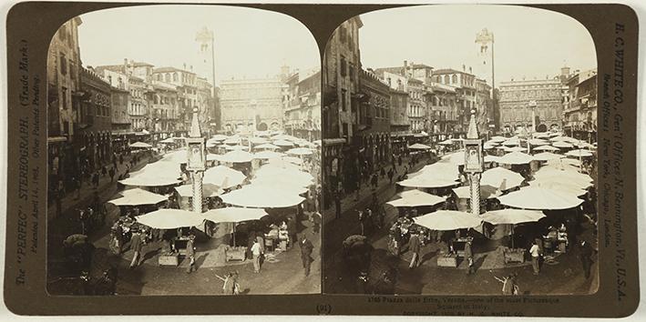 Piazza delle Erbe, Verona, one of the most picturesque Squares in Italy