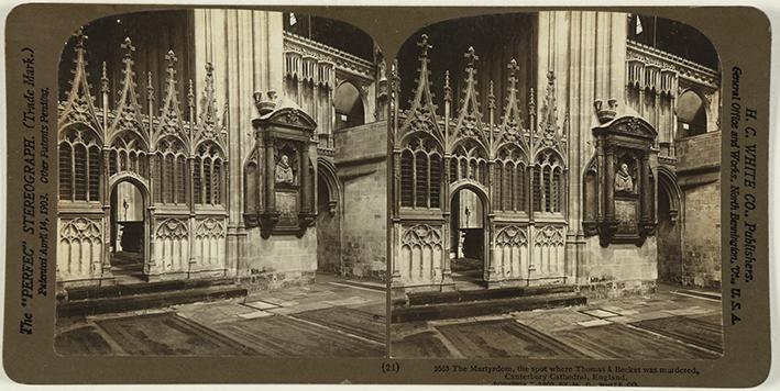 The Martyrdom, the spot where Thomas à Becket was murdered, Canterbury Cathedral, England