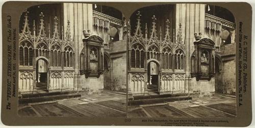 The Martyrdom, the spot where Thomas à Becket was murdered, Canterbury Cathedral, England