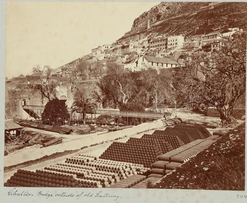 Gibraltar. Bridge outside of old Gateway