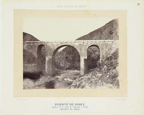 Puente de Bibey, carretera de segundo orden de Ponferrada a Orense. Orense