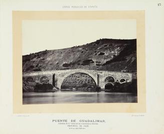 Puente de Guadalimar, carretera de primer orden de las Correderas a Almería, provincia de Jaén