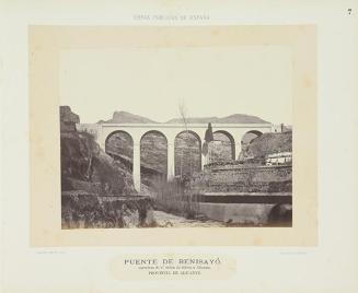 Puente de Benisayó, carretera de segundo orden de Játiva a Alicante, provincia de Alicante