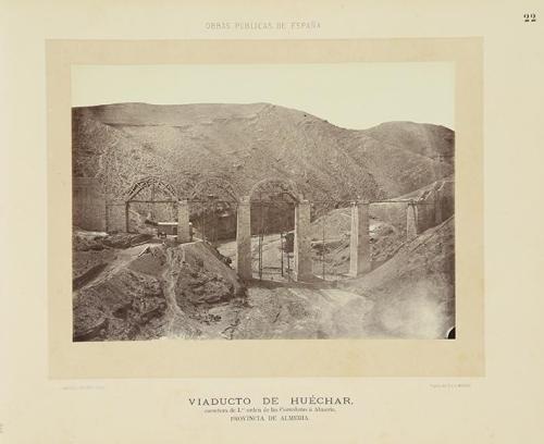 Viaducto de Huéchar, carretera de primer orden de las Correderas a Almería, provincia de Almería