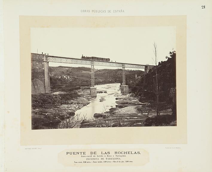 Puente de las Rochelas, ferrocarril de Lérida a Reus y Tarragona, provincia de Tarragona