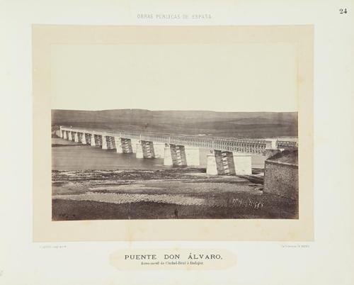 Puente de don Álvaro, ferrocarril de Ciudad Real a Badajoz